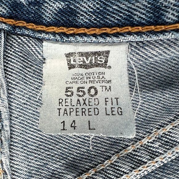 Levi's 550 Jeans Women's Size 14 Blue Relaxed Fit Tapered Leg Casual Denim - Picture 12 of 13